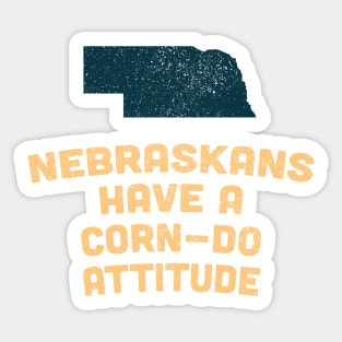 Funny Nebraska Corn Pun Sticker